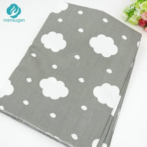 2016 New 50cm*160cm Grey Clouds Cotton Fabric for Patchwork Quilts Pillows Cushions Bed Sheet Fabrics Sewing Patchwork Telas