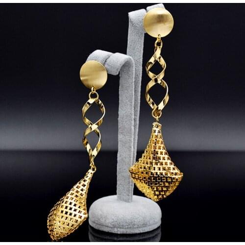 ZEA Dear Jewelry Big Earrings For Women Long Drop Dangle Earrings Hot Selling Heart Jewelry Findings For Party Classic Earrings