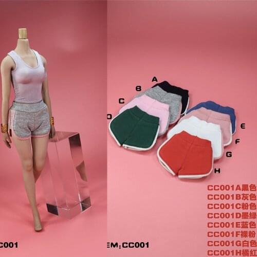 CCTOYS CC001 1/6 Scale Sexy Female Trend Sports Shorts Yoga Pants Knitted Close-fitting Model for 12 inches Action Figure