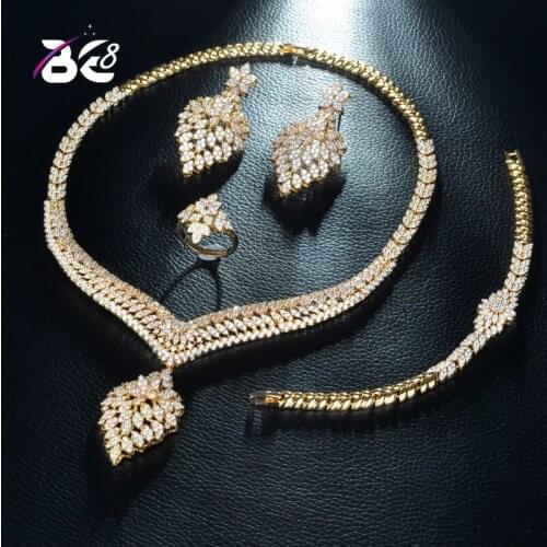 Be 8 Beauty Design Big Pendant Necklace Full Jewelry Sets for Women Bridal Wedding Accessories Jewelry Wholesale Price S242