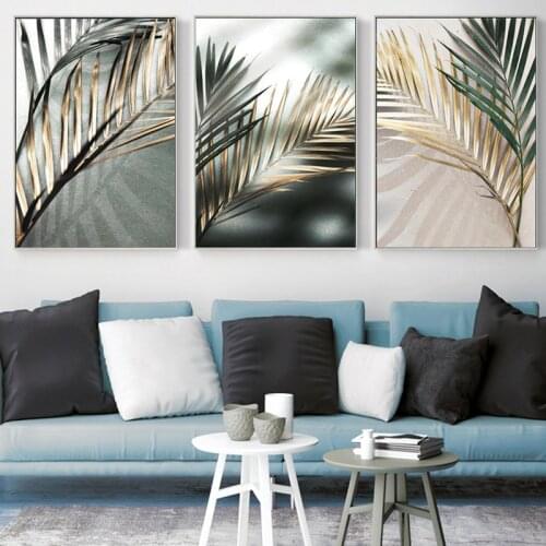 Plant Leaves Painting fresh Picture Home Wall Art Decor Modern Minimalist Print and Poster Canvas Painting for Dormitory Design
