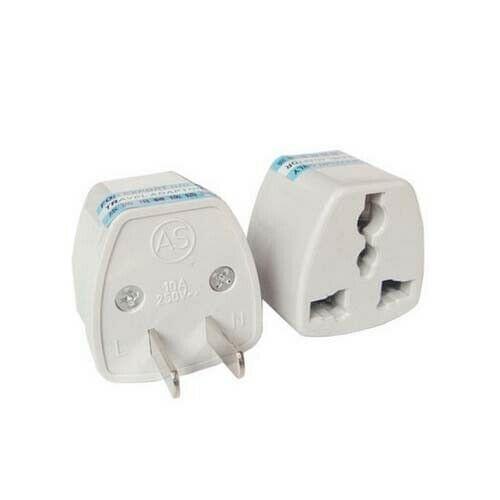 10pcs Universal Travel Power Plug Adaptor us to US USA EU AU EURO uk Slim 2Pin