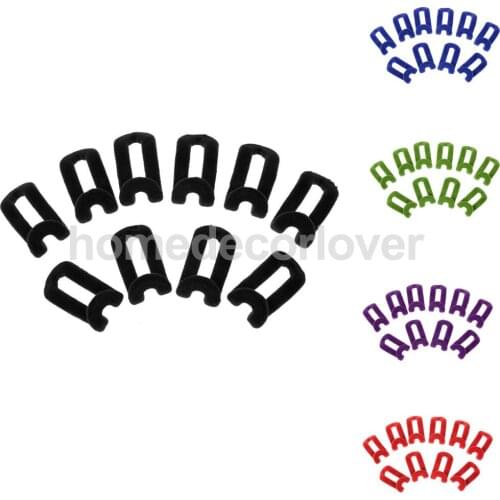 10pcs Mini Flocking Hanger Hooks Velvet Hanger Clips Cloth Wardrobe Hooks