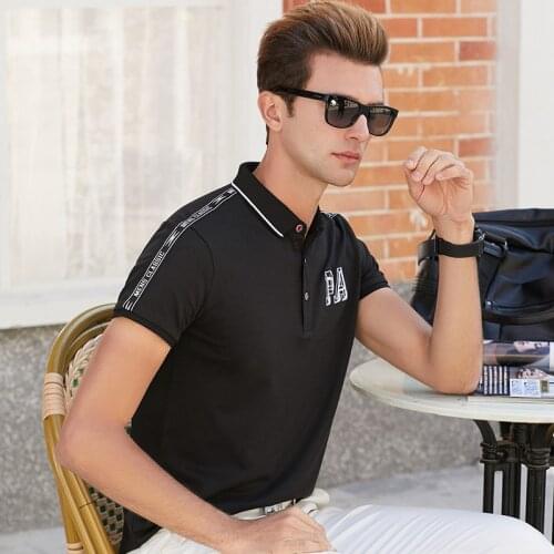 2000 Brand Fashion Classic casual Men Polo Shirt Summer Short Sleeve Polos Shirt Mens Solid Shirt Cotton Shirt Plus Size 3XL