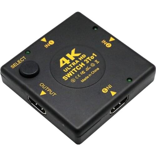 3 X1 HDMI Switch Box Selector kvm Audio Extractor Hub Splitter Switcher 4K