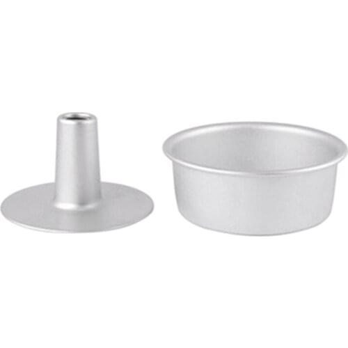 Aluminum Alloy Chiffon Cake Pan Hollow Chimney Cake Mold Food Pan for Oven and Baking