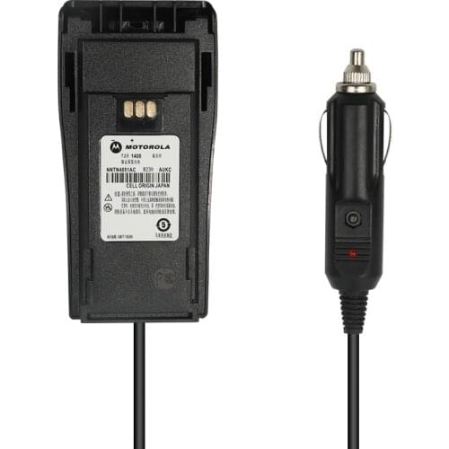 Adapter for Walkie Talkie Battery Eliminator Car Charger For NNTN4851AC GP3688 GP3600