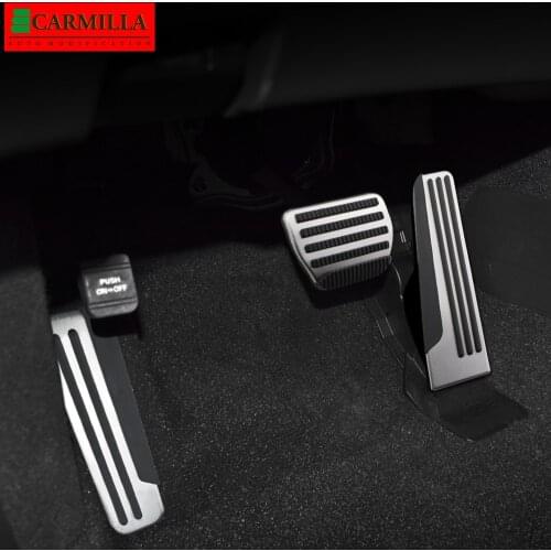 Carmilla Car Pedals for Infiniti FX50 FX 50 2011-2021 Auto Rest Pedal Sticker Gas Brake Pedal Protection Pads Cover Accessories