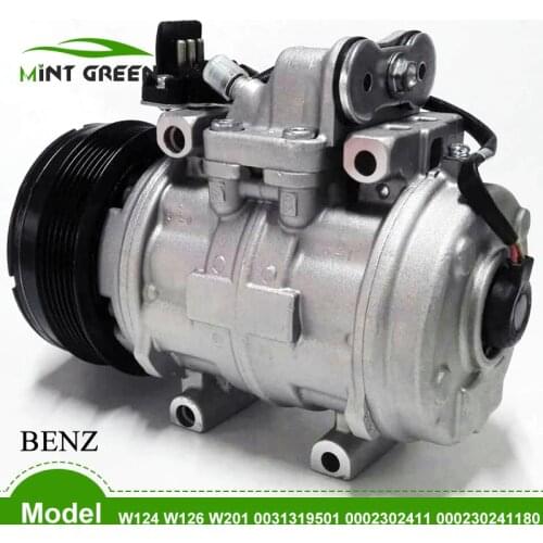10P15C CAR A/C Compressor For Mercedes Benz W124 0031319501 0031317001 0002302411 0031316601 000230241180 003131950180 6PK 12V