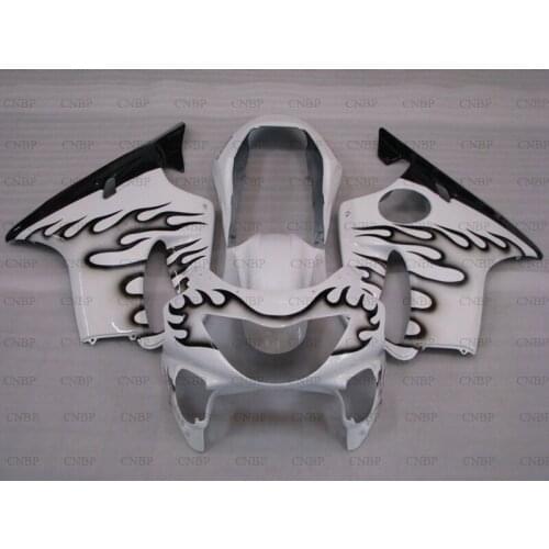 For Honda Cbr600 1999 - 2000 Fairings CBRF4 99 Motorcycle Fairing CBRF4 1999 Black White Flame Abs Fairing