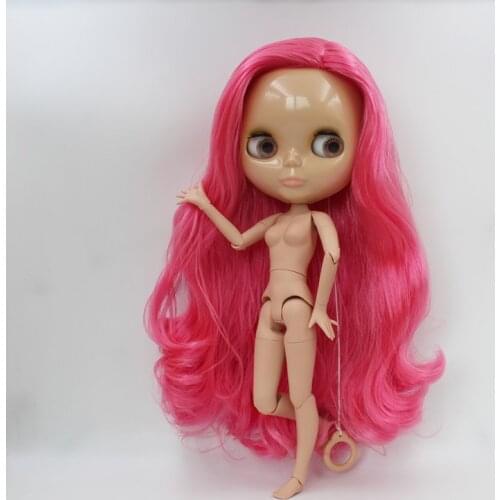 Free Shipping big discount RBL-582J DIY Nude Blyth doll birthday gift for girl 4color big eye doll with beautiful Hair cute toy