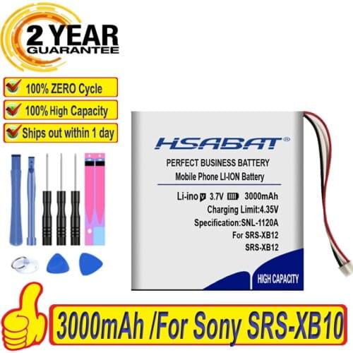 Top Brand 100% New 3000mAh SF-08 Battery for Sony SRS-XB10 SRS-XB12 Batteries