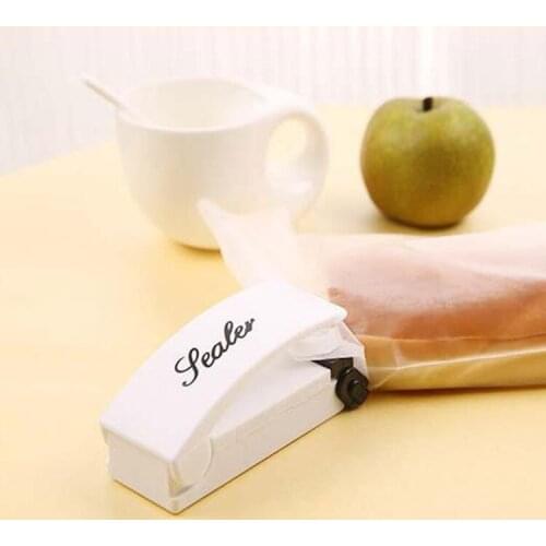 Mini Handle Bag Sealer Electronic Home Heat Sealing Machine Vacuum Impulse Sealer Seal Packing Plastic Bag Clips Kitchen Tools