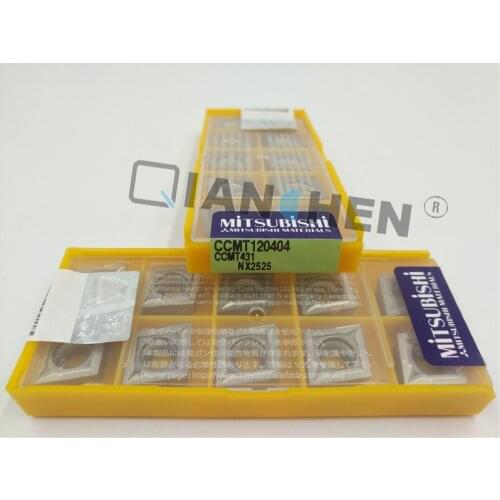 Mitsubishi 10pcs/lot CCMT120404 NX2525 Internal Turning Tool Hard Alloy