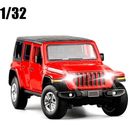1/32 2020 Wrangler Toy Vehicles Model Alloy Toys 6 Open Door Genuine License High Simulation Collection Kids Gift Free Shipping