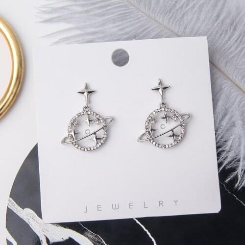 MWsonya New Korean Geometric Personality Metal Pendant Earrings Elegant for Women Brincos Party Jewelry Earrings