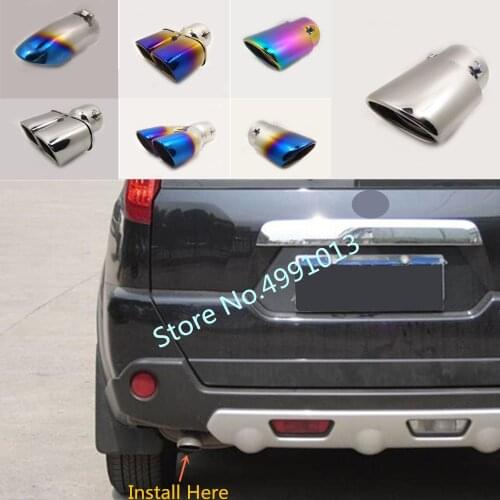 Car rear back cover muffler pipe outlet dedicate exhaust tip tail For Nissan X-trail xtrail T32/Rogue 2014 2015 2016 2017 2018