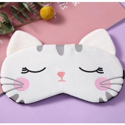 Plush eye mask sleep shading ease eye fatigue male and female students lovely ice compress hot compress eye ice bag sleep