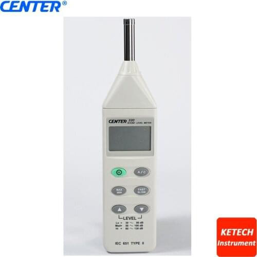 Portable Sound Level Tester Sound Dosimeter Noise Level Meter CENTER320
