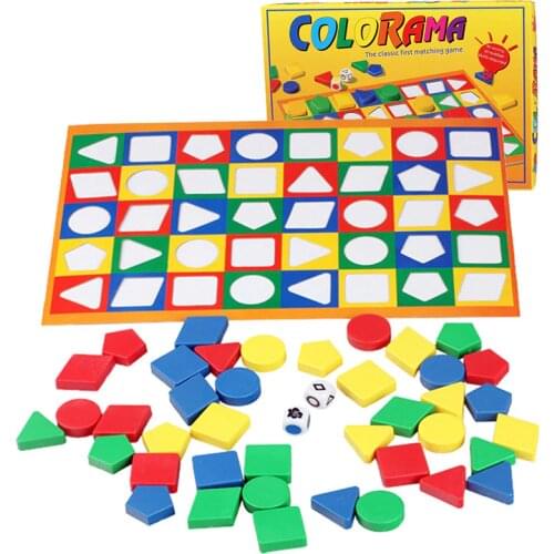 Montessori Shape Color Geometric Chess Sorter Toy Memory Training Color Sensory Memory Chess Educational Toy Sorter For Children