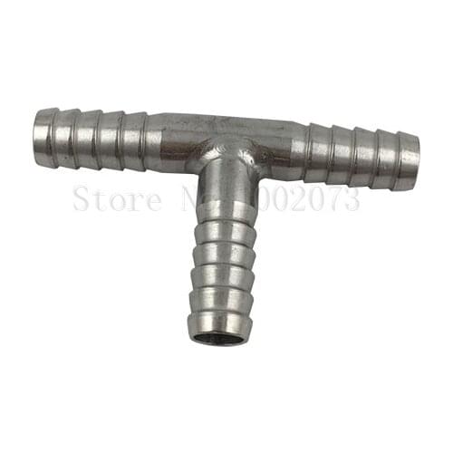 Stainless steel Hose Splicer Type Cross Four-way Tee T-Shaped Hose Barbed Fitting With 8mm Beer Hose Home Brewing