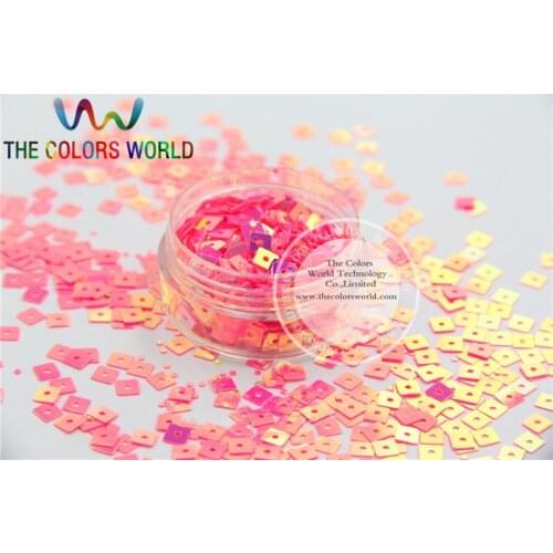 SSJ4-6 Amazing Glitter Sequins Square shape sequins for nail Art or DIY decoration