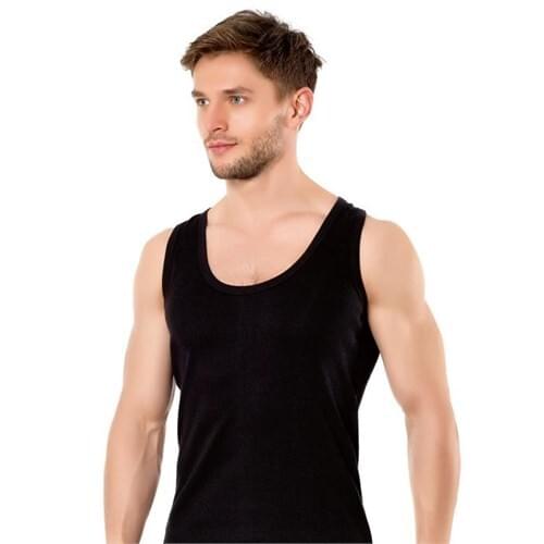 Passion 6'Lı Package Male Ribana Undershirt Black 2021 cotton black male high quality flannel