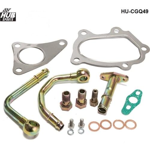 Turbo Oil / Water Install Kit For SUBARU EJ20 EJ25 TD05 / TD06 Turbocharger HU-CGQ49
