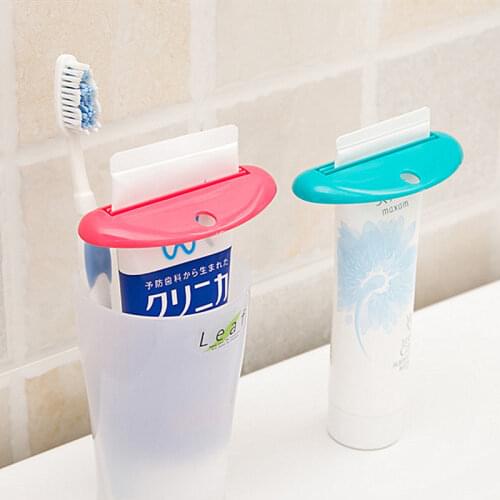1PC Plastic Tube Squeezer Dispenser Hands Free Squeeze Dispenser Random Portable Rolling Toothpaste Squeezer Bathroom Tool