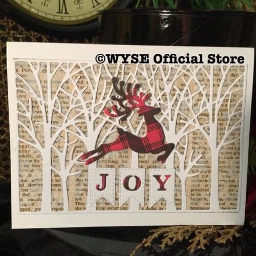 WYSE Metal Cutting Dies Big ChristmasTree background Dies Paper Craft Die Cut for Scrapbooking Card Making Embossing Decoration