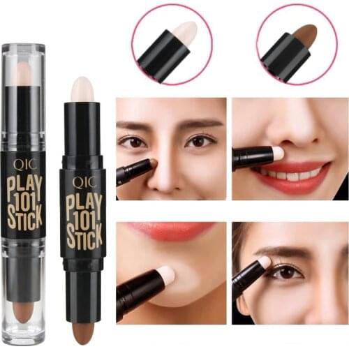 Lady Facial Highlight Foundation Base Contour Stick Beauty Make Up Face Powder Cream Shimmer Concealer Camouflage Pen Makeup
