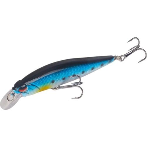 1pcs Minnow Fishing lure 11cm/14g High Quality Artificial Hard Wobbler Crankbait Floating 4# Treble Hooks Plastic Fish Isca