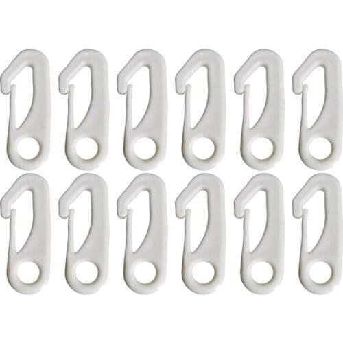 12Pcs Flag Pole Clip Snap Hooks Flag Clips Flag Pole Accessory - Attach Flags Hooks to Halyard Rope and Buckle the Flag