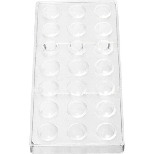 21 Bell Shaped Clear Polycarbonate Mould Chocolate Jelly Candy Mold Tray New