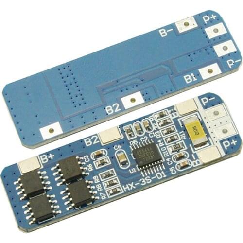 3S 10/20A Li-ion Lithium Battery 18650 Charger PCB BMS Protection Board 12.6V Cell 64x20x3.4mm Module