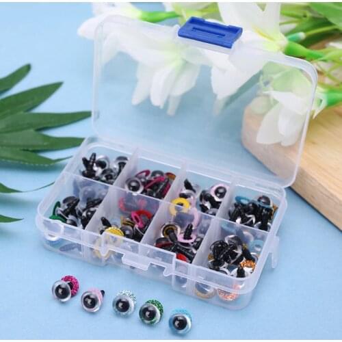 80Pcs 10mm/0.39in DIY Doll Puppet Plastic Eyes Safety Washers Pads For Handmade Whale Owl Doll Craft Children Kids Toy