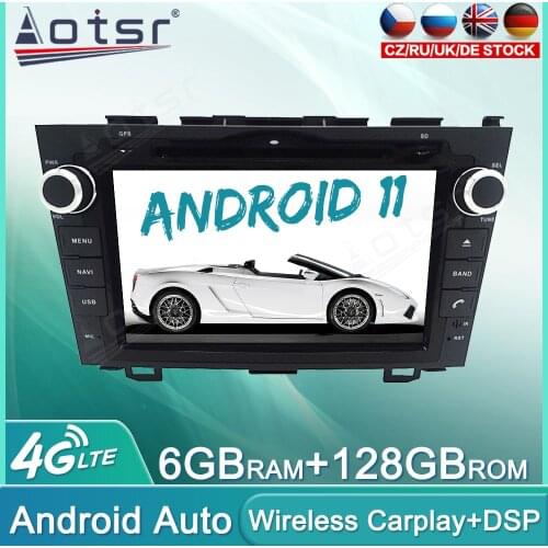 Android 11 128GB Car Radio DVD For Honda CRV CR-V 2006-2011 Audio Multimedia Player GPS Navigation Auto Stereo Head Unit Carplay