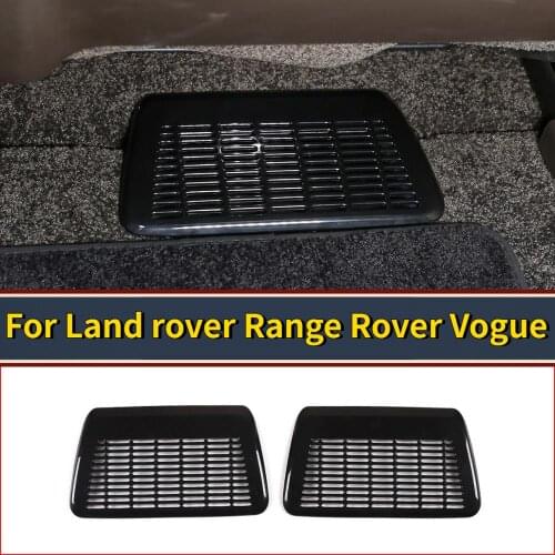 For Land Rover Range Rover Vogue 2018-2020 car Accessories ABS Black Seat Air Outlet Frame Trim Car Styling