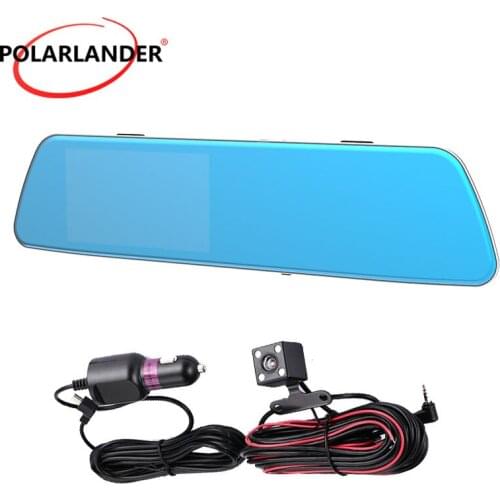 Car Driving Recorder Ultra-thin 1080P High-definition Digital Screen Dual-recording 4.5 Inch Wide-angle Rear View Camera 140