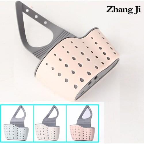 Zhang Ji Kitchen Portable Basket Home Kitchen Hanging Drain Basket Bag Bath Storage Tools Sink Holder Kitchen Accessory Utensils