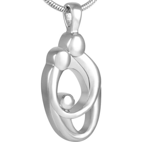 CMJ8278 Mother father and child family cremation jewelry for ashes pendants memorial necklace Cherish the memories