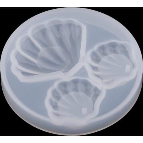 Jewelry Making Molds Resin Mould Silicone Cabochon Pendant Shell Shape Mold