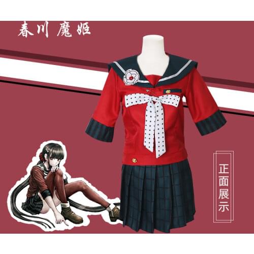Anime Danganronpa Cosplay Harukawa Maki Cosplay Costumes Wig School Girls Uniform Dangan Ronpa Halloween Costume For Women