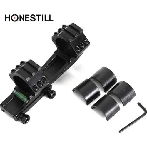 Double Ring Scope Mount 20mm Picatinny Rail for 25.4/30mm Riflescope mount With Bubble Level Hunting accessories