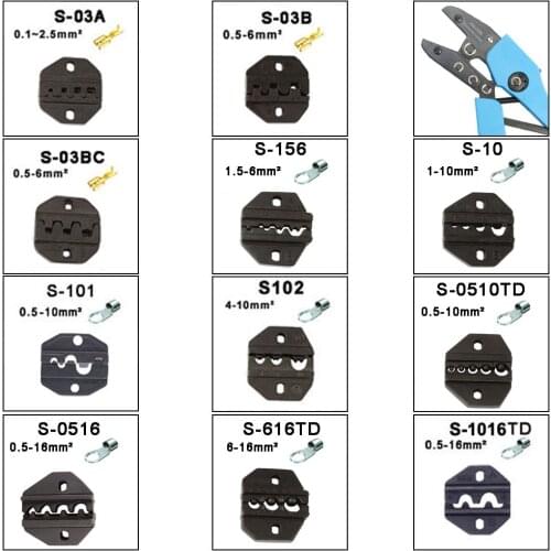 LUBAN S03A S03B S03BC S02H S02H1 S04H S05H S457 S1741 Die Sets for AM-30 LS AN CRIMPING PILER tool machine modules jaws