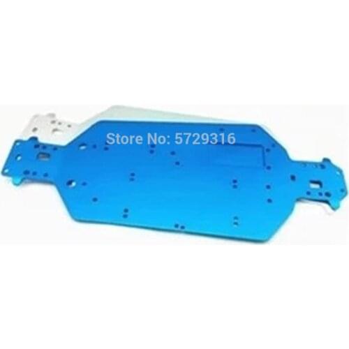 HSP 04001 upgraded 6061Metal Aluminum Chassis Upgrade For 1/10 RC Buggy XSTR Monster Truck BRONTOSAURUS 94111 Redcat Volcano EPX