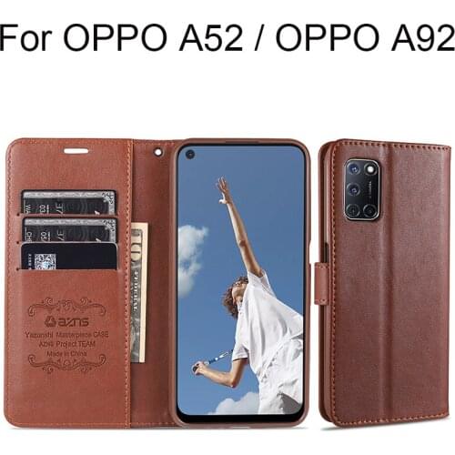 Soft Wallet Case for OPPO A52 A92 Stand Cover Pouch with Card Slots Money Pocket