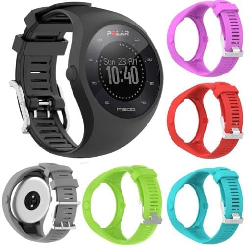 Soft Silicone Watchband Replacement for Polar M200 Smart Watch Band Wrist Strap Bracelet for Polar M200 Sport Accessories