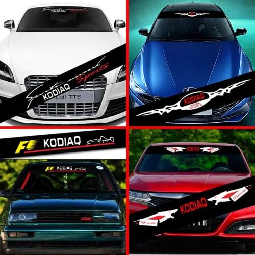 For Skoda Kodiaq Car Sticker Styling Decoration Decals Car Front Windshield Prevent Sunlight Reflection Accessories