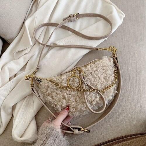 New Womens Waist Bag Fashion Solid Color Plush Multifunction Hot Sale Designer Fanny Pack Female Pu Leather Crossbody Belt Bag